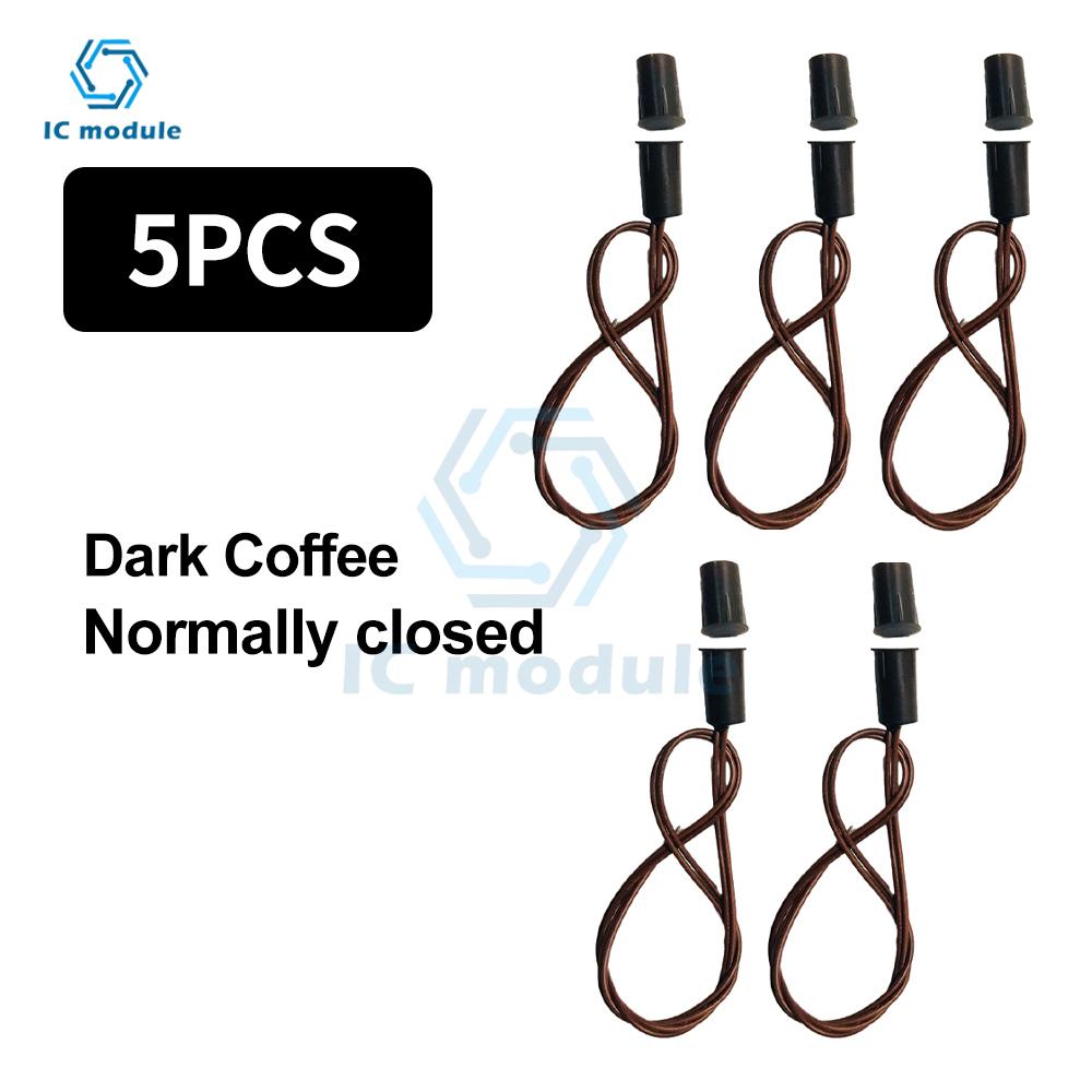 Magnetic Reed Switch RC-33 NC Recessed Wired Window Door Contact Sensor for Home Security and Burglar Alarm Systems