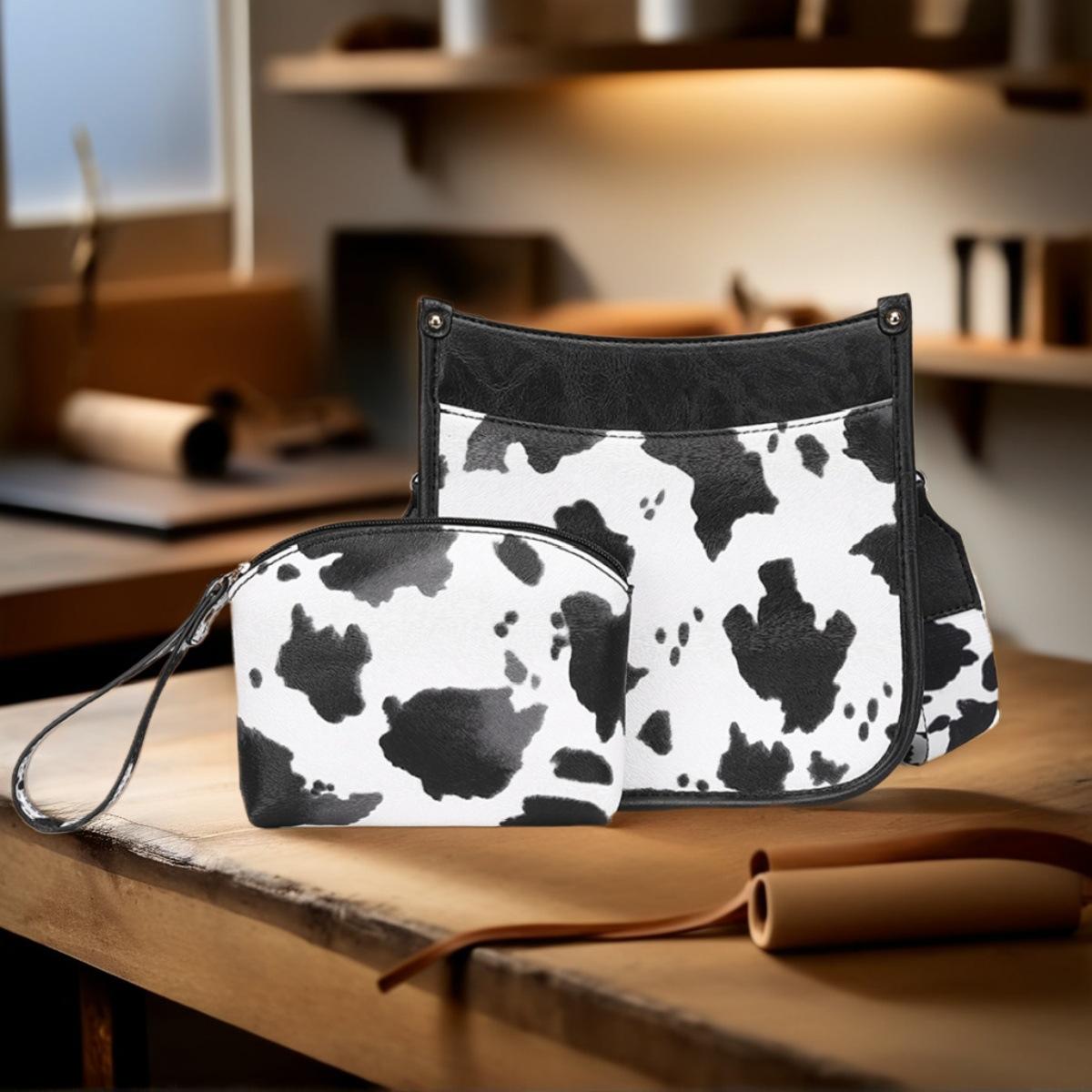 

Коровий принт Западный Богемный Ручной Наплечный Наклонный