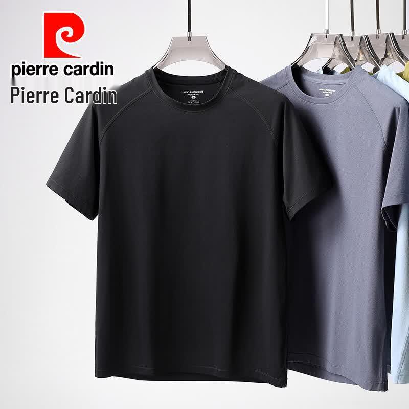 Pierre Cardin Men's Cool-Feel Quick-Dry Round Neck T-Shirt