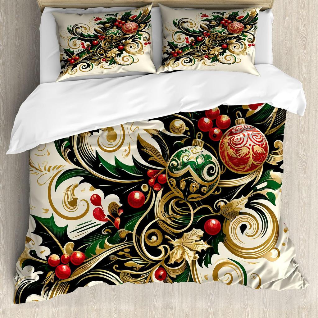 Gothic Retro Skull Three-Piece Quilt Cover 3D Digital Printing Bedding Set Bed Cover