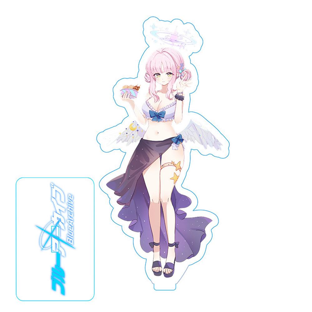 Hot Anime Blue Archive Takanashi Hoshino Cosplay Game Acrylic Action Figure Stand Model Toy Decor Prop Fans Collection Gift