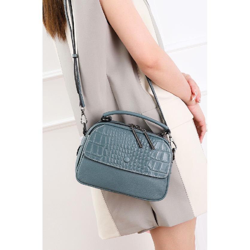 Genuine Leather Women's Bag 2025 New High-end Elegant Single Shoulder Bag Versatile Crocodile Pattern Commuter Handbag Crossbody Bag for Women