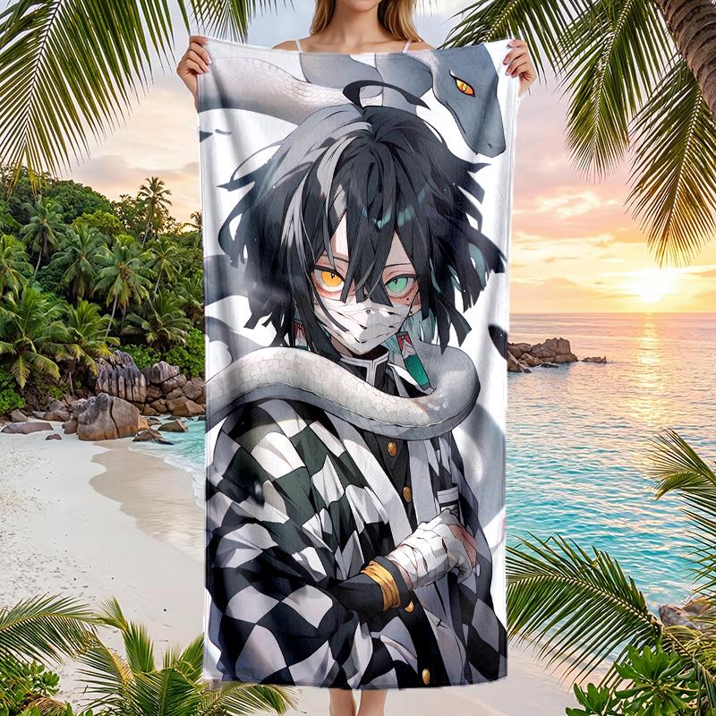 Mitsuri Iguro Fashion Beach Towel: Ideal for Summer Adventures Soft, absorbent and quick drying suitable for swimming and bathing