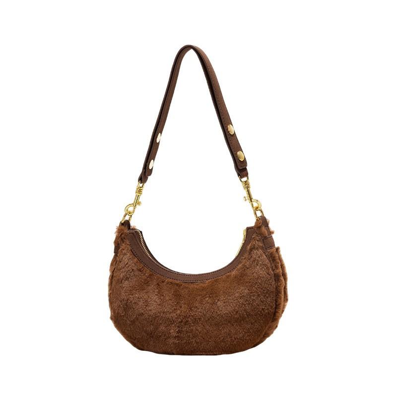 Borsa a tracolla mini da donna effetto scamosciato Vintage Chic Spalla Texture Morbida Uso Quotidiano Accessorio Moda