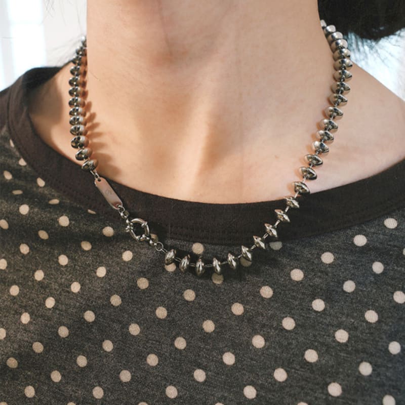 cozywaveclub BALL SERIES CHAIN NECKLACE 02