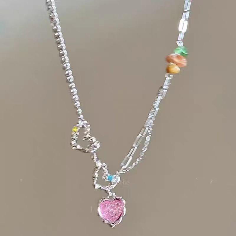 Blue Love: Elegant Summer Tassel Necklace - Double Shell Clavicle Chain for Women