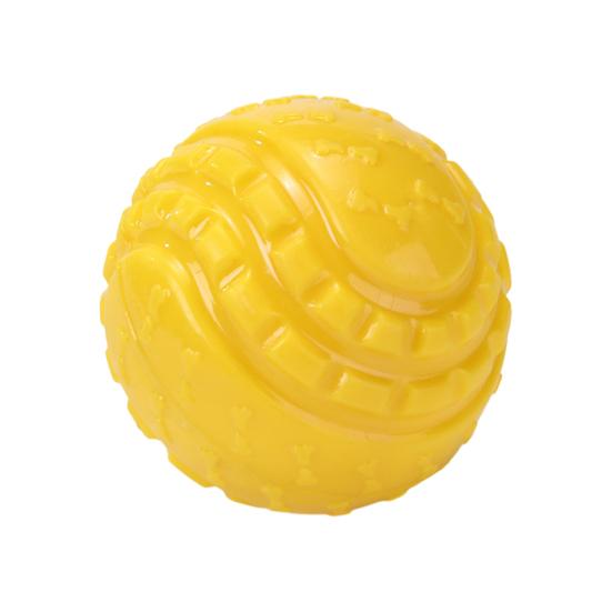 Dog Rubber Ball Toy Interactive Squeaky Chew Toy Textured Teeth Cleaning Toy Fetch Ball for Small Medium Large Dogs Training