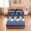 3pcs Cartoon Cute Cat Printed Chipless Bed Sheet Set Multi Size Soft Bed Cover Bedroom Bedding Decoration
