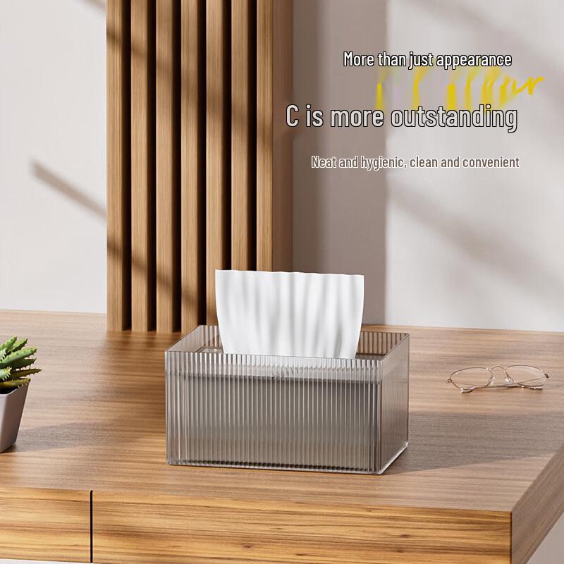 TAYHEE Transparent PET Luxury Tissue Box