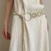 Hollow Bohemian Belt Waistband Tassel Waist Chain Vintage Ethnic Style Belt  Daily