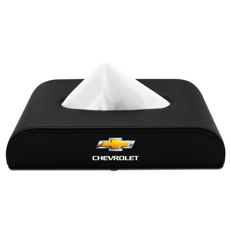 1pcs Car Tissue Box Holder Armrest Box Storage Case for Chevrolet Camaro Trax Blazer Malibu Captiva Cavalier Onix Aveo Silverado