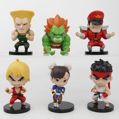 6 buc/set Joc Street Fighter CHUN LI RYU Ken Guile Akuma Figurină de Acțiune din PVC Model Colecționabil Jucării