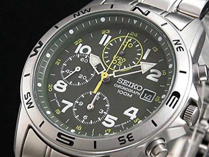 Seiko Quartz Chronograph Watch SND377P1 Men's (Imported)