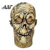 Soft Latex Horror Mask Halloween Scary Mask, Realistic Rotten Skeleton Hood, Party Durable Skull Headgear Comfortable for Secret Room & Cosplay Props