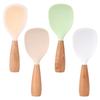Silicone rice spoon, non-stick to rice, can be used as a standing household rice spoon.Wooden handle rice spoon and rice spatula