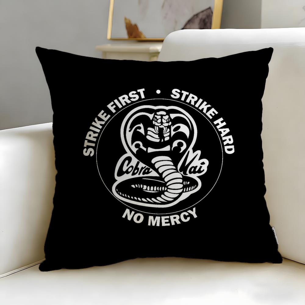 Classic TV Series Cobra Kai Cushion Cover Soft & Easy-Wash Pillow Case – Versatile for Couch, Bed, Travel and Office