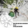 5pcs   Locking Carabiner Stainless Steel Portable Easy to Carry Carabiner for Camping Hiking