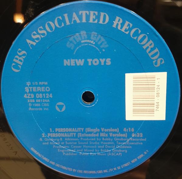 

12inch Record NEW TOYS - Personality 4Z908124 CBS Associated 1988 US Soul/Funk Used