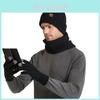 Winter Strickmütze Schal Handschuhe Set Für Männer Frauen Mit Atmungsaktivem Und Warmem Acrylstoff
