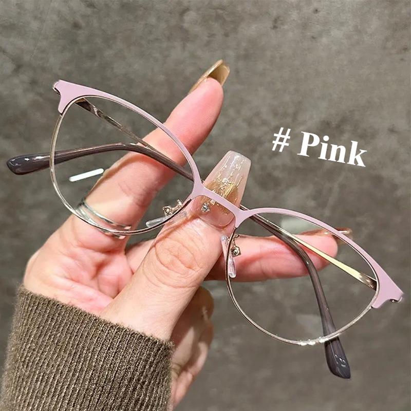 0 1.5 2.0 2.5 3.0 Advanced Cat Eye Reading Glasses Anti Blue Light Metal Eyeglass Frame More Durable/Trendy Presbyopia Glasses