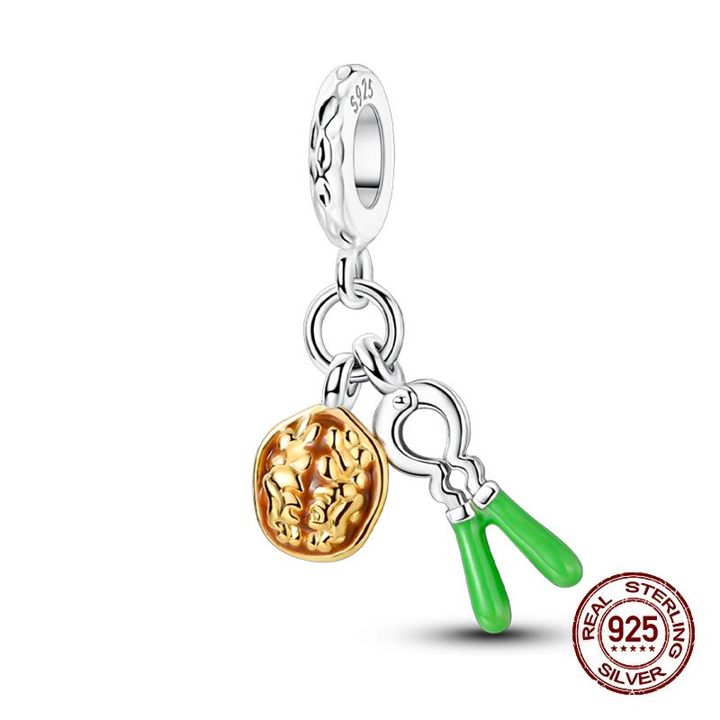 Autumn New Copper Brown Maple Leaf Pumpkin Bee Charms Bead Fit 3Mmoriginal Bracelets Diy Jewelry Warm Gift