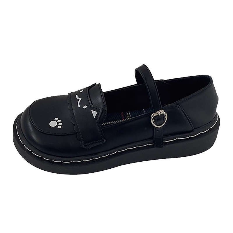Big Head Doll Lo Shoes Female Japanese Soft Girl Jk Small Leather Shoes Cute College Mary Jane Shoes Lolita Single Shoes