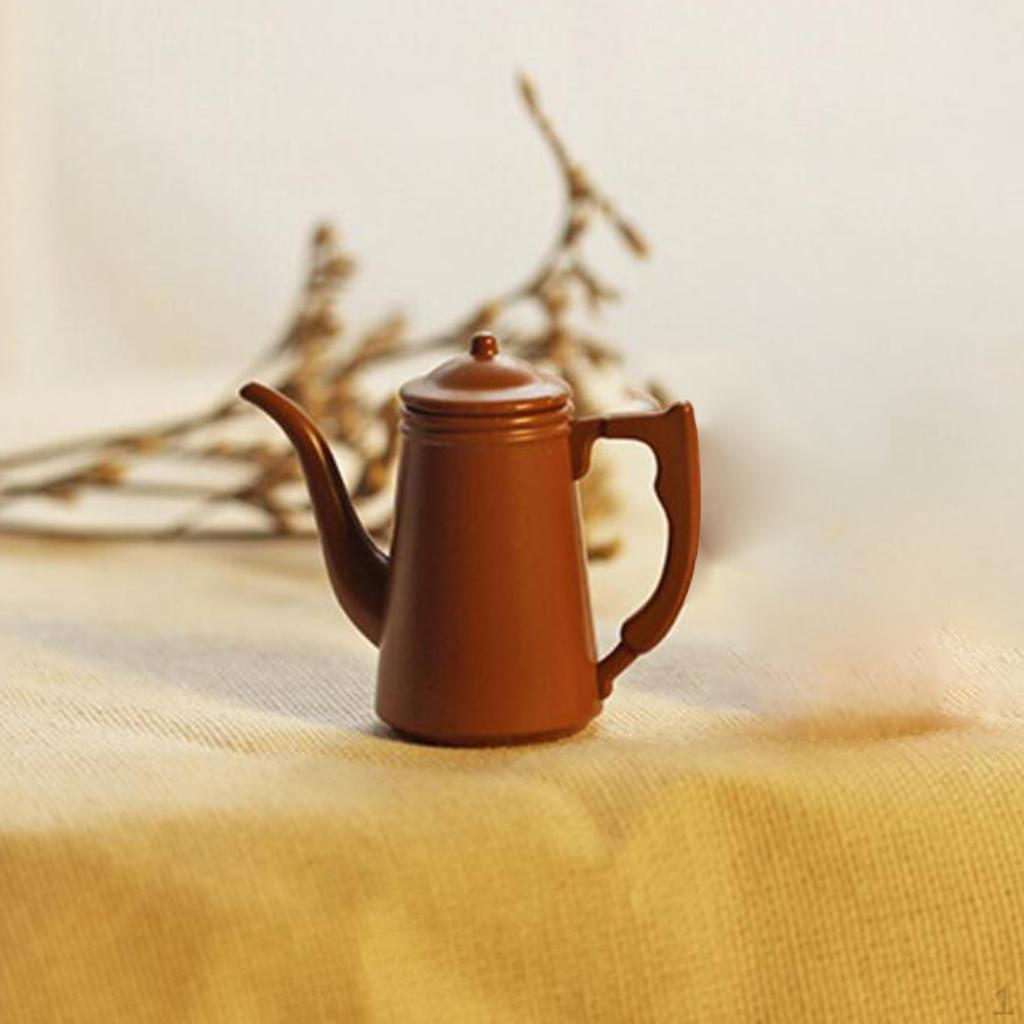

1/12 Scale Dollhouse Pot Furniture Decor Props Accessories Children Toys коричневый