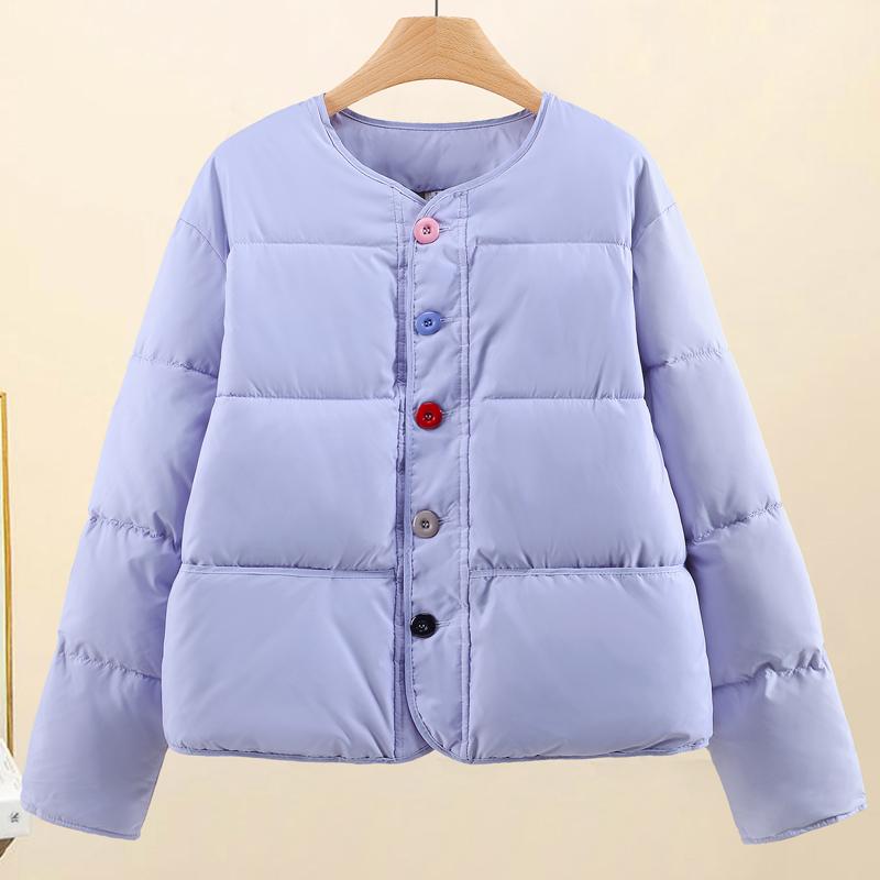 Fashion Winter Short Coat Female Warm Parkas Single Breasted Thick Loose Women Jackets