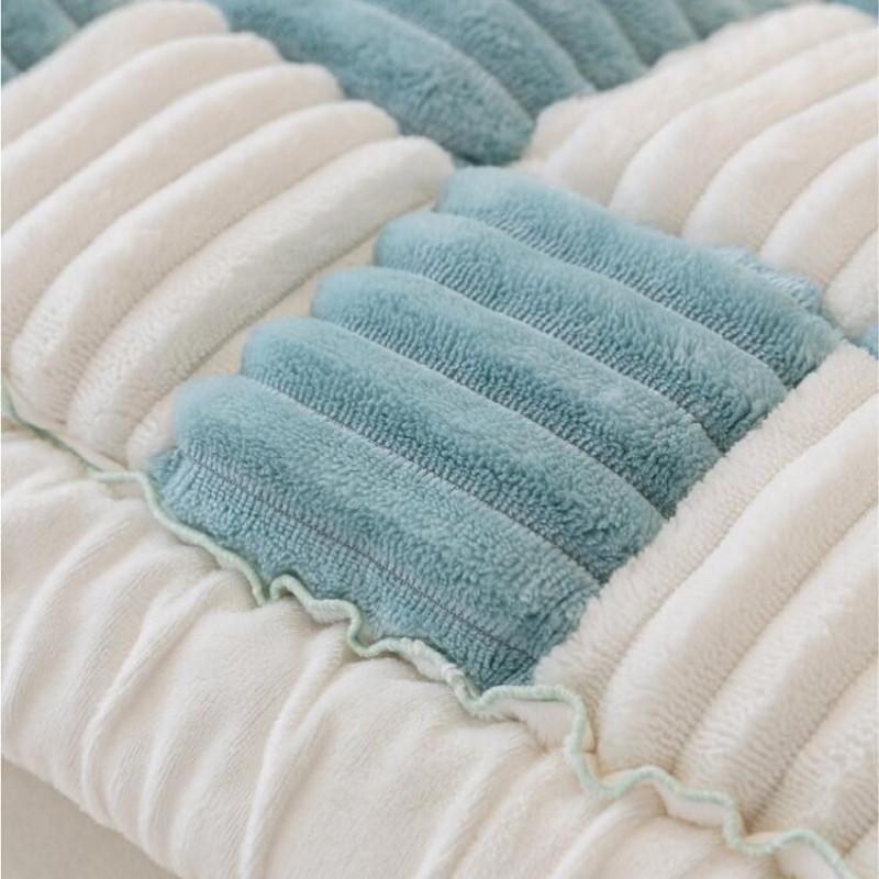 Square Pattern Sofa Cover Winter Warm Universal Seat Cushion For Living Room Anti Slip Mat For Sofa Chair