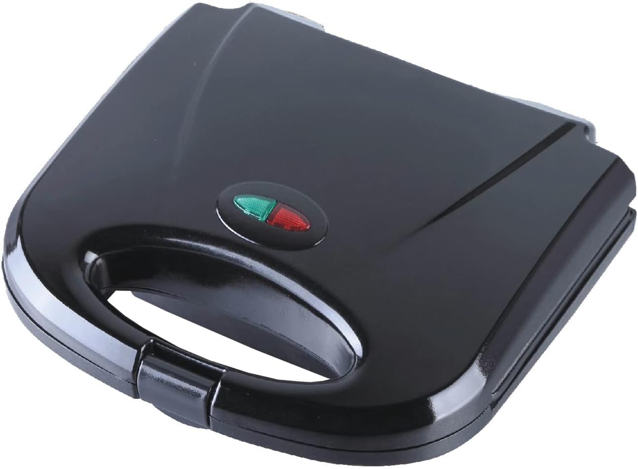 

[Tokyo Deco] Electric Hot Sandwich Maker, Double-Sided Cooking, Black [Automatic Triangle Cutting], Non-stick Coating, Easy Cleaning, Versatile Sandwi