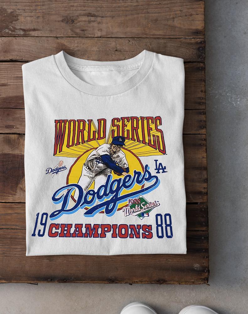 1988 Series Champ Dodgers shirt White S-234XL SHirt Unisex T-Shirt Graphic Tee S