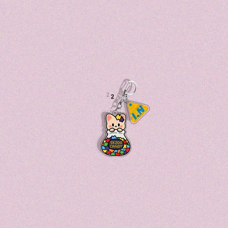 Skzoo Cartoon Acrylic Double-Sided Keychain Straykids Magic Academy Keychain Couple Souvenir Anime Peripheral