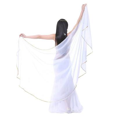 Fashion Light Belly Dance Veils Chiffon Long Dancing Scarf Women Scarf Silk Performance Shawl Dance