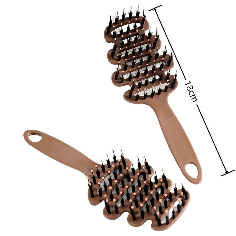 Pine Tower Shape Hair Smoothing Comb Fluffy Massage Head Hair Brush Anti-static Bristle Comb Rib Comb Hair Care Styling Comb