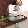 Chinese Dragon Celadon 12-Piece Tea Set