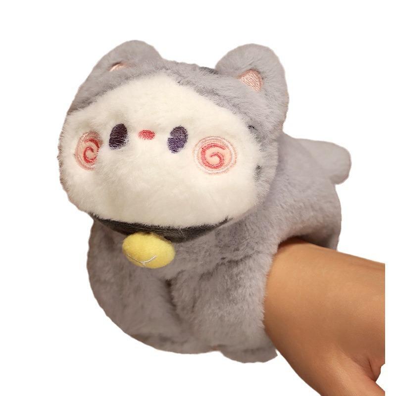 Cute Cat Snapping Hand Ring Doll Plush Toy Doll Girl Rag Doll Children'S Wrist Small Pendant Gift