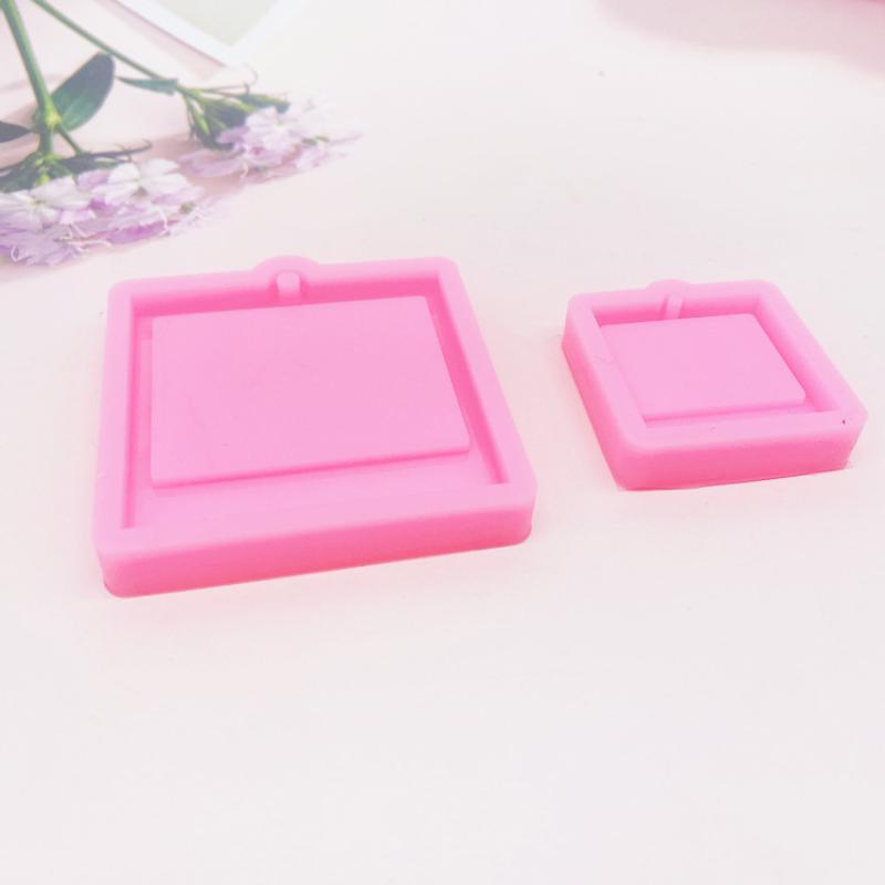Photo Frame Epoxy Resin Keychain Mold Cat Dog Tag Pendant Silicone Mould For DIY Casting Crafts Jewelry Making Accessories