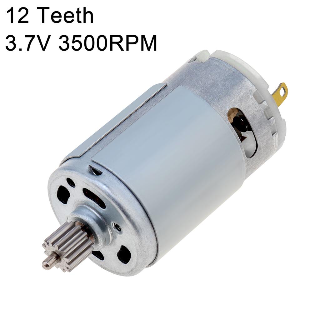 390 DC Motor 12 Teeth 3.7V 3500RPM High Speed Large Torque Mini Motors for Electric Brush / Small Home Appliances