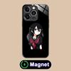 Akame Kurome Glass MagSafe Mobile Phone Case for iPhone 17 16 15 14 13 12 11 Air Pro Max Plus Mini Colorful Cover