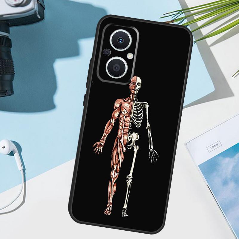 Skeleton Art Cover For OPPO Reno 13 F 10 11 12 14 Pro 11F 12F 14F 7 8 Lite OPPO Find X9 X8 X5 X6 Pro Case