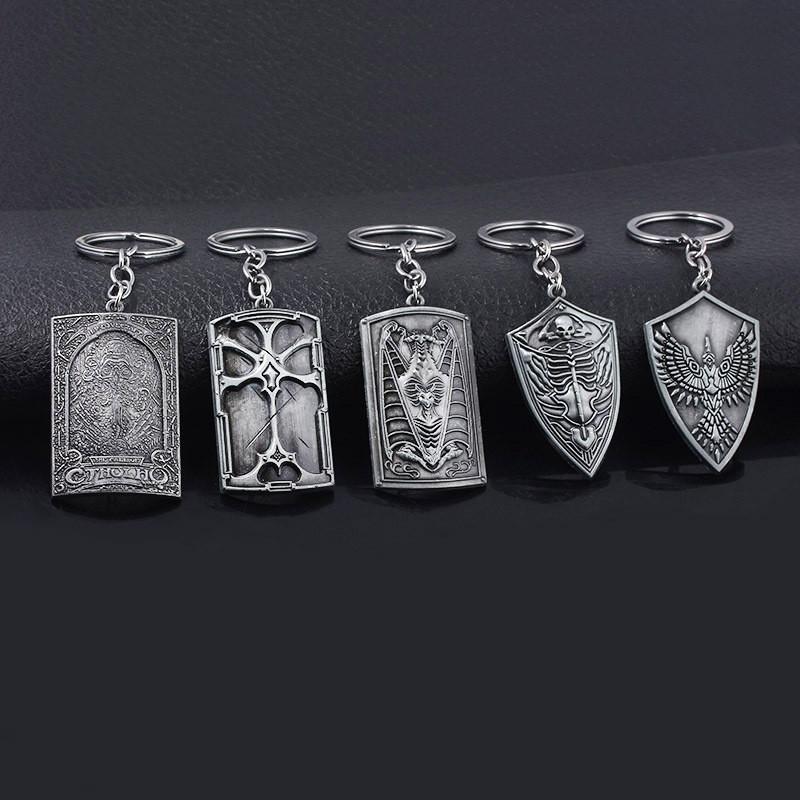 Dark Souls Shield Keychain Metal Collectible Gift For Gamers And Fans