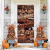 Four-Sided Stretch Carpet Fabric Door Cover with Halloween Design - Easy Installation