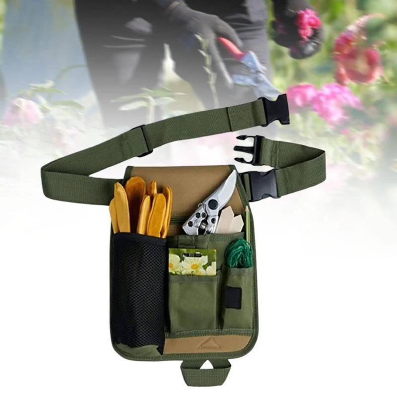 Garden Tool Belt Convenient Adjustable Waist Belt Handy Organizer for Woodwork Carpenters Hand Tools Florists Gardening Gifts