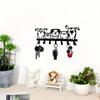 Metal Dog Key Hook Wall Decor, Rustproof Home Gift for Dog Lovers, Hand Forged Iron Art Sculpture