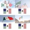 Celebrate Unity With 90*150cm Us Mx Friendship Flag Made Of Durable Polyester Fabric