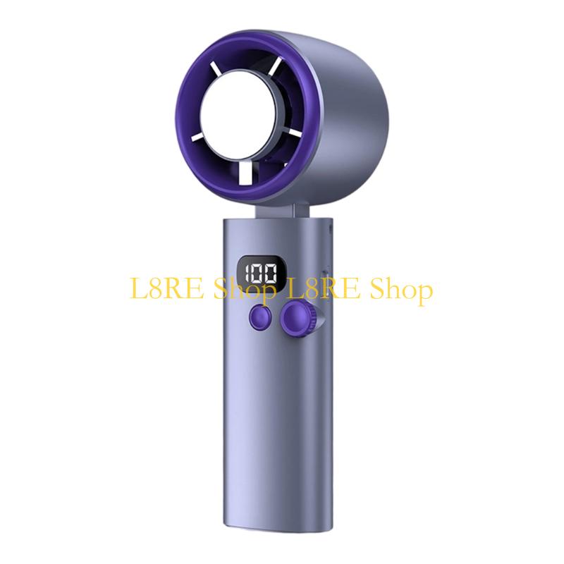 L8RE USB Rechargeable Portable Fan Quiet Handheld Mini Fan 100 Speed Setting Cooling Fan for Travel Office Home Birthday Gift
