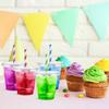 Eupako 8 oz. Plastic Cups with Lids, 100-Pack Disposable Clear Cups with Lids, for Cold Drinks, Parfaits, and Smoothies