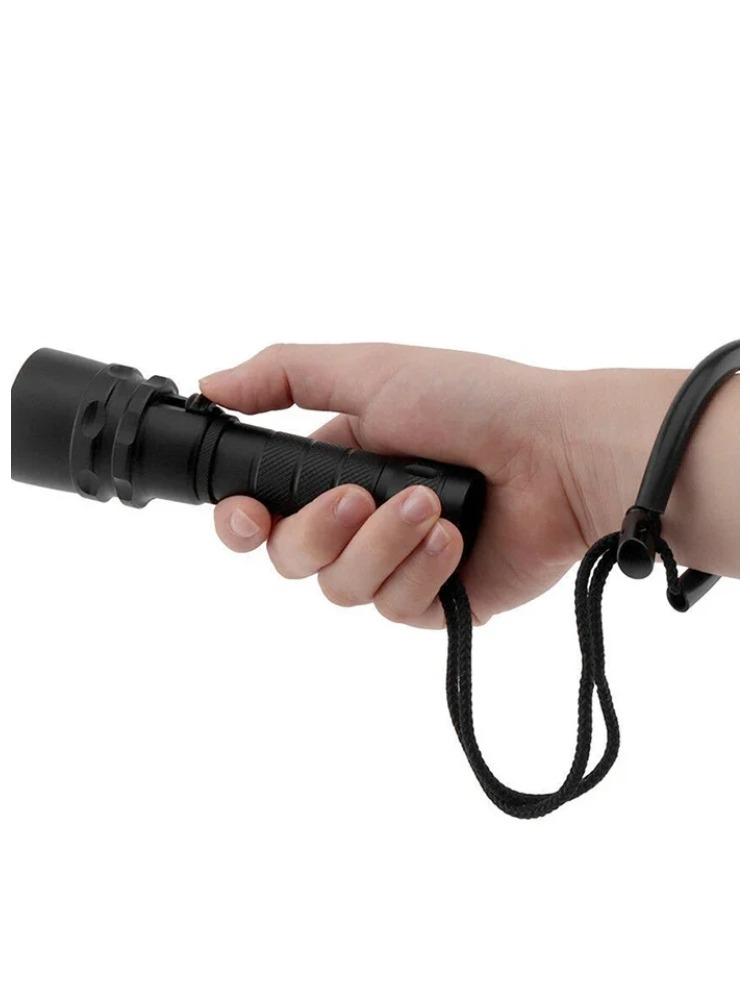 Powerful LED Diving Flashlight High Bright Professional Underwater Dive Torch IPX8 Waterproof Rating Lamp With Hand Rope