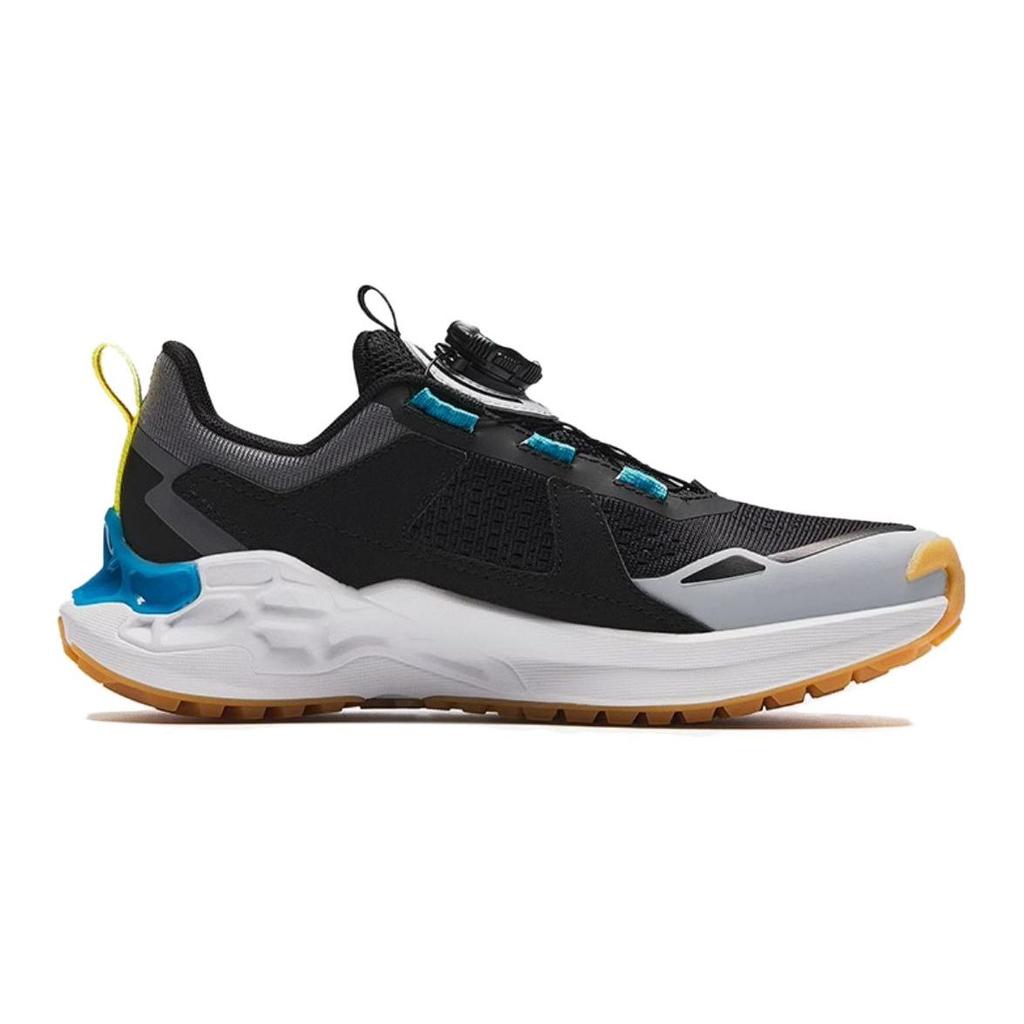 Anta Kids Comfortable Shock Absorbing Durable Low Top Running Shoes Kids Running Shoes Black Gray T12425521-3