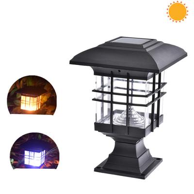 Hot! Waterproof House Shape Solar Column Lamp for Garden Landscape Decor Outdoor Lighting